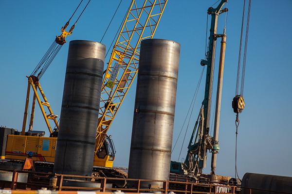 入海深110米！bti体育智能旋挖钻机助建飞云江特大桥