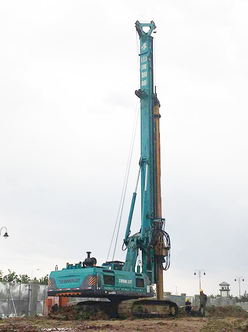 bti体育智能十台旋挖助力沈阳沉点工程