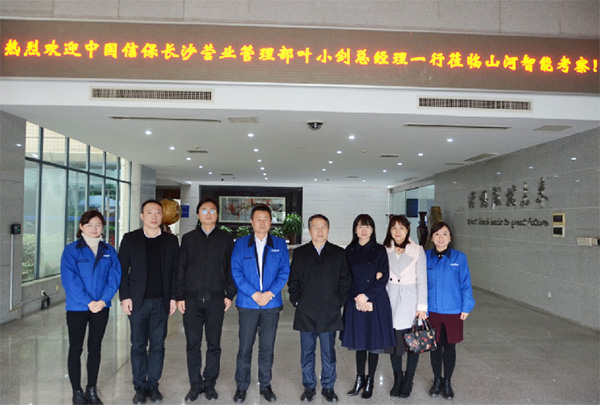 中信保长沙营管部高层光临bti体育智能调查