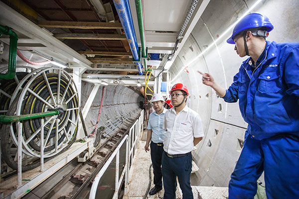 中铁bti体育盾构机双线掘进 全力攻坚长沙地铁5号线