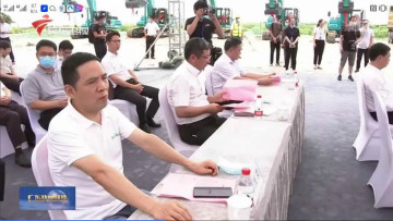 大湾区又一跨海“大桥”开工，bti体育智能挖掘机“秀”美现场