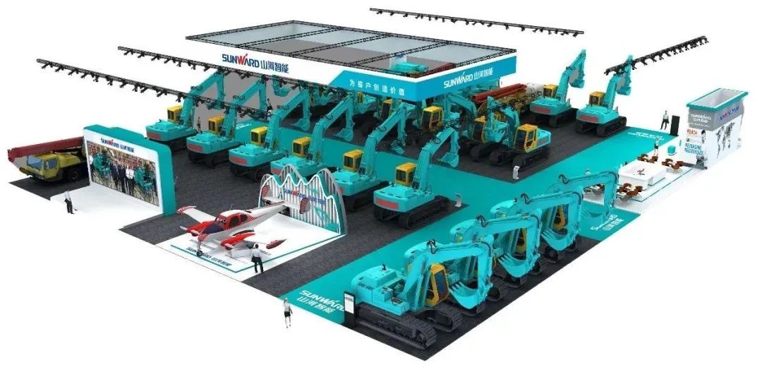 进场布展！2021年长沙国际工程机械展倒计时，bti体育智能展区亮点提前剧透