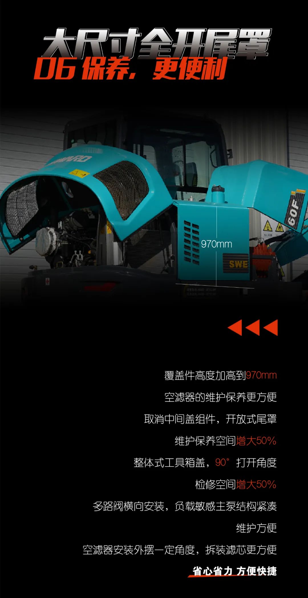 一图读懂 | 献礼七一 · bti体育智能SWE60F挖掘机低碳来袭