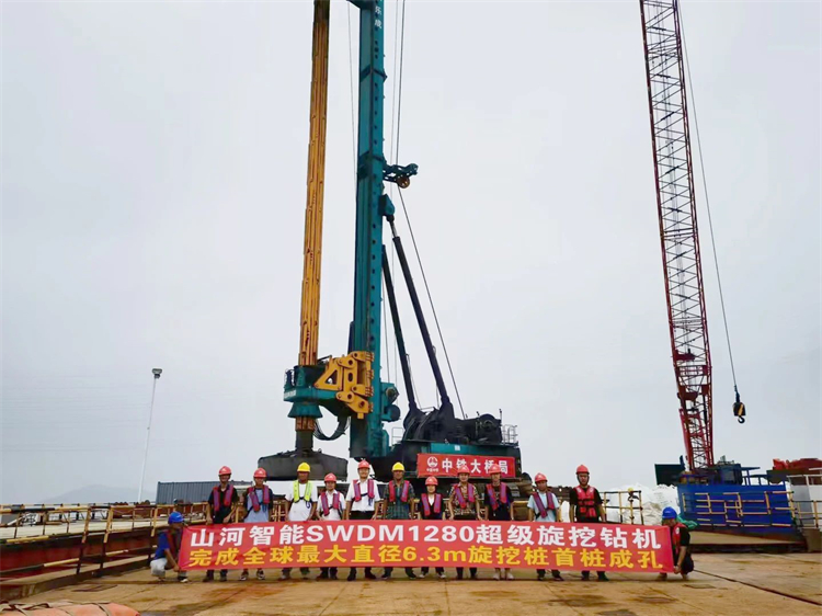 喜报！bti体育智能实现“全球最大”6.3米直径旋挖桩成孔成桩