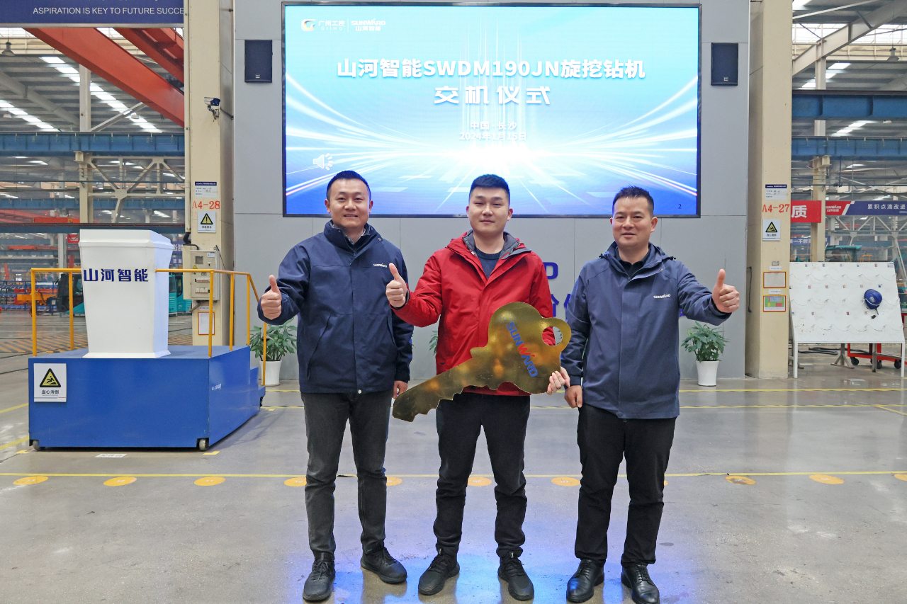 持续火热交付！bti体育智能SWDM190JN旋挖钻机备受全国各地客户青睐