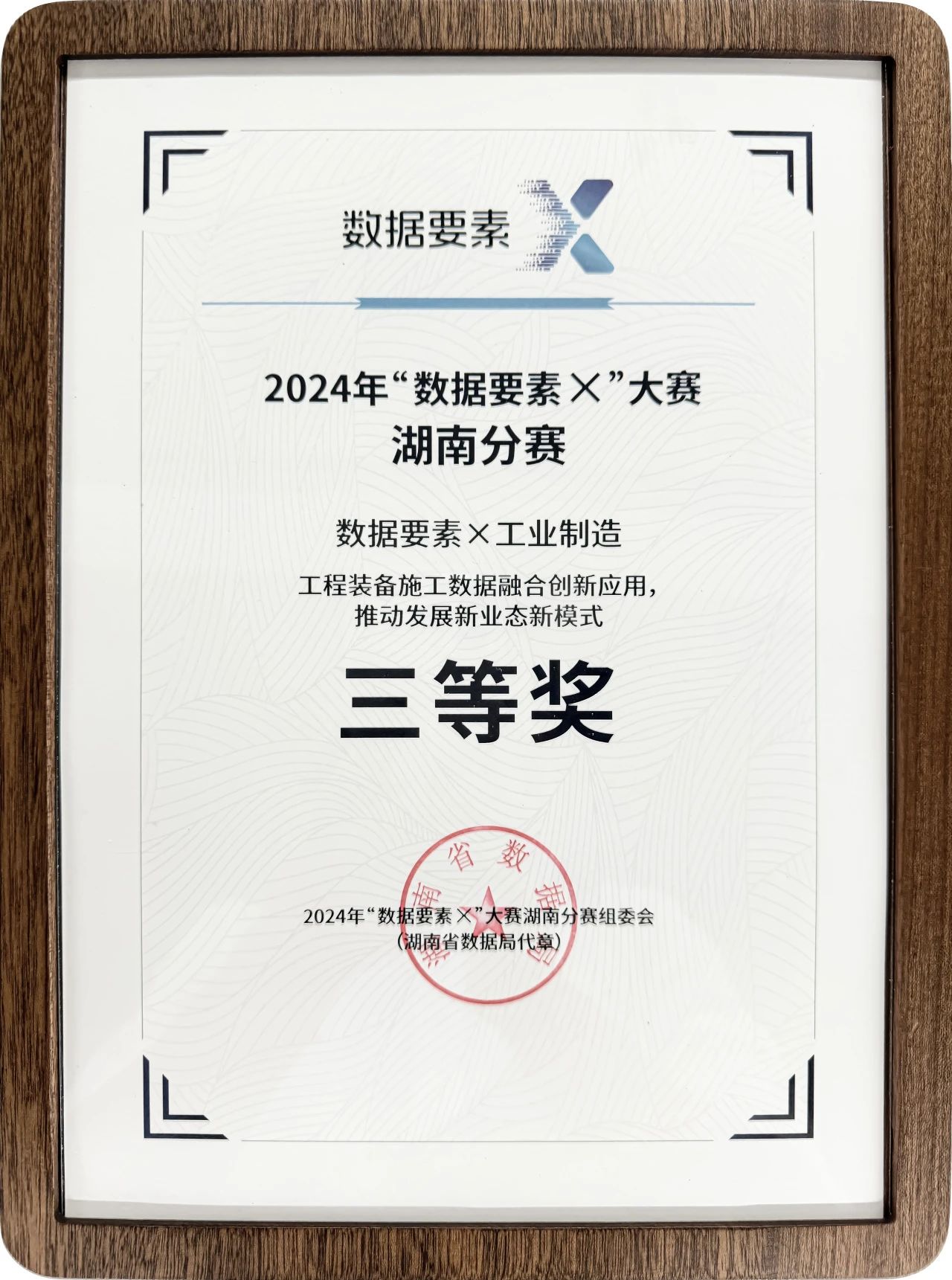 bti体育智能荣获2024年“数据身分×”大赛湖南赛区三等奖